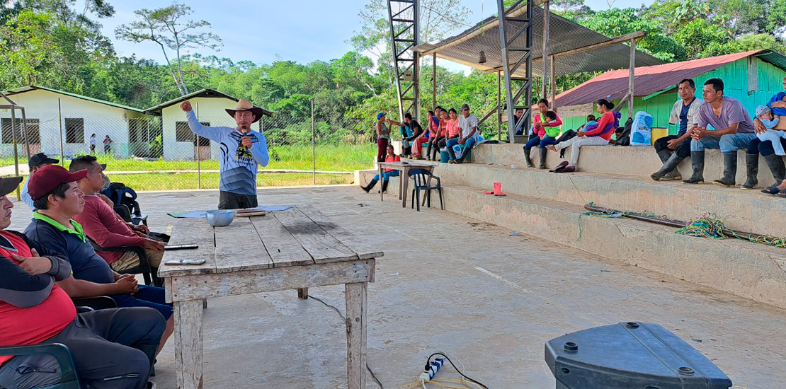 Socialización del convenio para el lastrado de la via Verde Sumaco